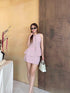 Summer Sleeveless Blouse With Mini Skort Sets